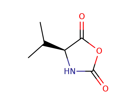 Molecular Structure of 24601-74-9 ((S)-4-ISOPROPYLOXAZOLIDINE-2,5-DIONE)