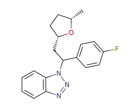 1-[1-(4-Fluoro-phenyl)-2-((2S,5S)-5-methyl-tetrahydro-furan-2-yl)-ethyl]-1H-benzotriazole
