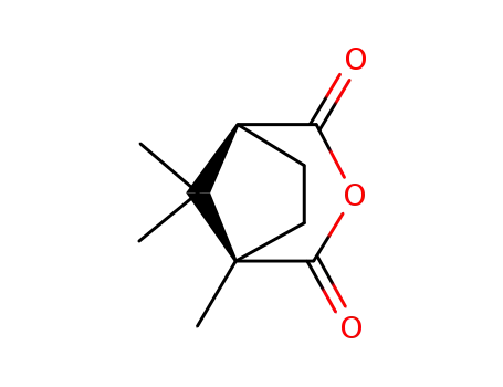 Molecular Structure of 595-29-9 ((1R,3S)-(-)-CAMPHORIC ANHYDRIDE)