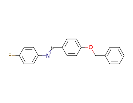 Molecular Structure of 70627-52-0 (N-(4-(Benzyloxy)benzylidene)-4-fluoroaniline)