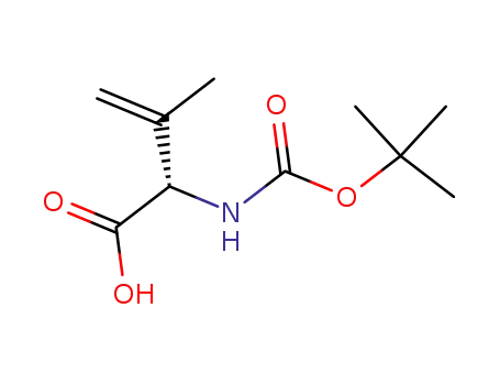 Molecular Structure of 269742-33-8 (3-Butenoicacid,2-[[(1,1-dimethylethoxy)carbonyl]amino]-3-methyl-,(2S)-(9CI))