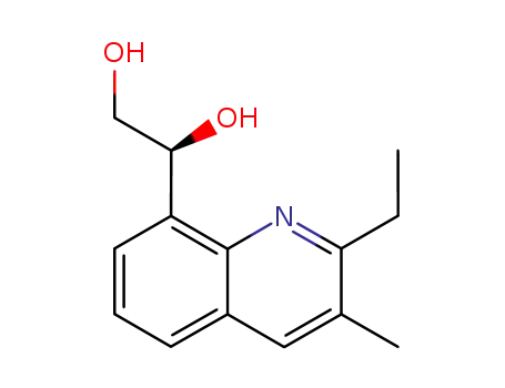 (+)-2-ethyl-3-methyl-8-[(1S),2-dihydroxyethyl]quinoline