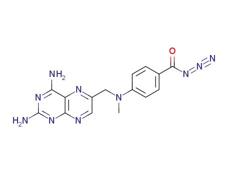 4-{[N-[(2,4-diamino-6-pteridinyl)methyl]-N-methyl]amino}benzoyl azide