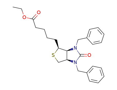 ethyl 5-((3aS,4S,6aR)-1,3-dibenzyl-2-oxohexahydro-1H-thieno[3,4-d]imidazol-4-yl)pentanoate