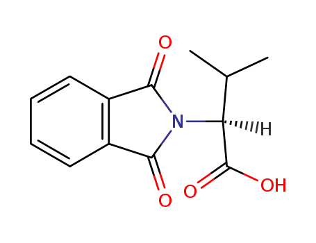 Molecular Structure of 6306-54-3 (2H-Isoindole-2-aceticacid, 1,3-dihydro-a-(1-methylethyl)-1,3-dioxo-, (aS)-)