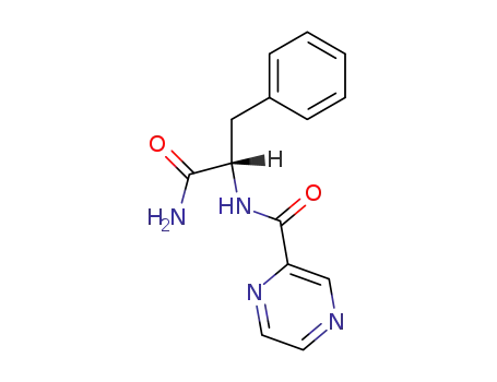 Pyrazine-2-carboxylic acid ((S)-1-carbamoyl-2-phenyl-ethyl)-amide