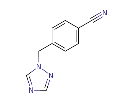 Molecular Structure of 112809-25-3 (4-(1H-1,2,4-Triazol-1-ylmethyl)benzonitrile)