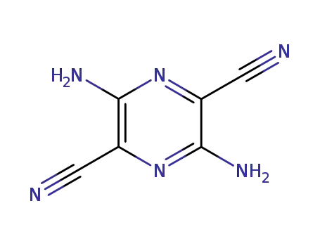 Molecular Structure of 133940-72-4 (2,5-Pyrazinedicarbonitrile,  3,6-diamino-)