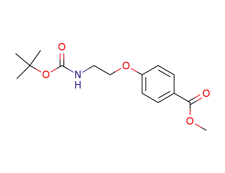 4-(2-tert-butoxycarbonylaminoethoxy)benzoic acid methyl ester