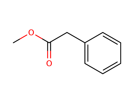 101-41-7,Methyl phenylacetate,Aceticacid, phenyl-, methyl ester (6CI,8CI);2-Methoxy-1-phenyl-2-oxoethane;Methylbenzeneacetate;Methyl benzeneethanoate;Methylphenylethanoate;Methyl a-phenylacetate;Methyl a-toluate;NSC 401667;NSC 9405;Phenylacetic acid methyl ester;Benzeneaceticacid, methyl ester;