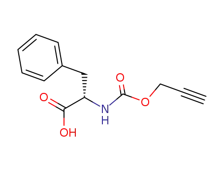 Molecular Structure of 439912-45-5 (L-Phenylalanine, N-[(2-propynyloxy)carbonyl]-)