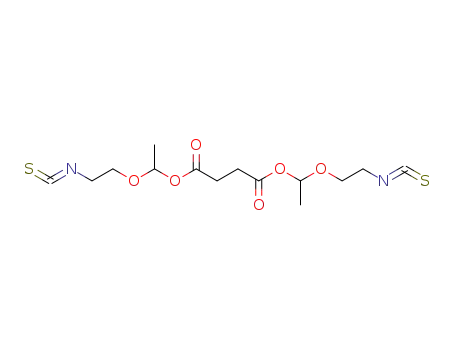 succinic acid bis-[1-(2-isothiocyanato-ethoxy)-ethyl] ester