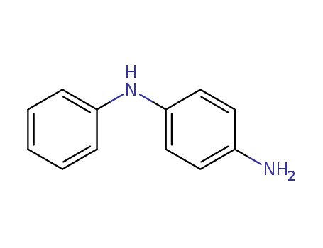 101-54-2,4-Aminodiphenylamine,1,4-Benzenediamine,N-phenyl- (9CI);Variamine Blue RT (6CI);p-Phenylenediamine, N-phenyl- (8CI);(4-(Phenylamino)phenyl)amine;4-(Phenylamino)aniline;4-Amino-N-phenylaniline;4-Aminodiphenylamine;4-Anilinoaniline;4-Anilinophenylamine;4ADPA;C.I.76085;C.I. Developer 15;C.I. Oxidation Base 2;Diphenyl Black;Luxan Black R;N,4'-Bianiline;N-(4-Aminophenyl)aniline;N-Phenyl-1,4-benzenediamine;N-Phenyl-1,4-phenylenediamine;N-Phenyl-p-aminoaniline;NSC 3401;NSC 37074;Peltol BR;Peltol BR II;Semidin;Semidine;p-(Phenylamino)aniline;p-Aminodiphenylamine;p-Anilinoaniline;p-Semidine;