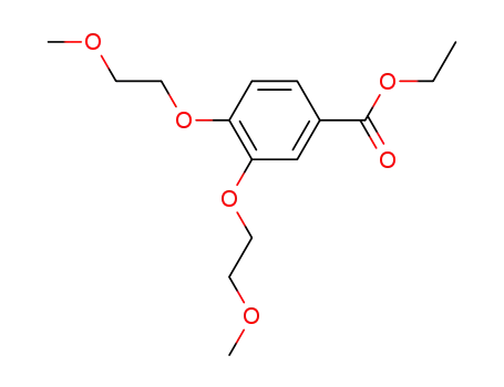 Molecular Structure of 183322-16-9 (Ethyl 3,4-bis(2-methoxyethoxy)benzoate)
