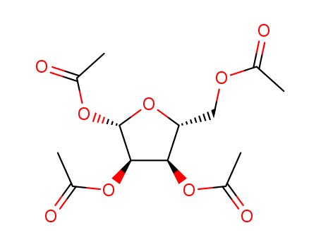 13035-61-5,beta-D-Ribofuranose 1,2,3,5-tetraacetate,Ribofuranose,tetraacetate, β-D- (8CI);β-D-Ribofuranose, tetraacetate (9CI);1,2,3,5-Tetra-O-acetyl-β-D-ribofuranose;1,2,3,5-Tetra-O-acetyl-β-D-ribose;1,2,3,5-Tetraacetyl-β-D-ribofuranose;1β-D-Tetraacetylribose;NSC 18738;Tetra-O-acetyl-β-D-ribofuranose;Tetraacetyl-β-D-ribofuranose;Tetraacetylribofuranose;