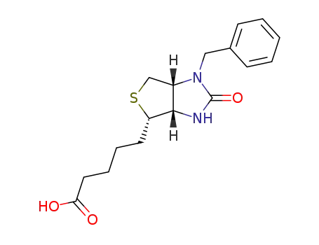 5-[(3aS)-1( oder !3)-benzyl-2-oxo-(3ar,6ac)-hexahydro-thieno[3,4-d]imidazol-4t-yl]-valeric acid