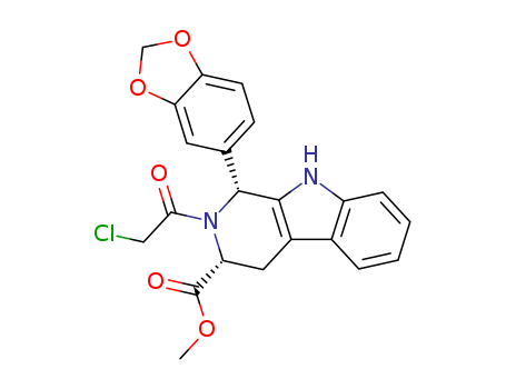 (1R,3R)-METHYL-1,2,3,4-TETRAHYDRO-2-CHLOROACETYL-1-(3,4-METHYLENEDIOXYPHENYL)-9H-PYRIDO[3,4-B]INDOLE-3-CARBOXYLATE