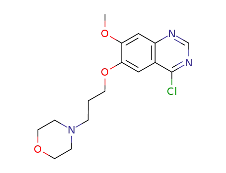 Quinazoline, 4-chloro-7-methoxy-6-[3-(4-morpholinyl)propoxy]-