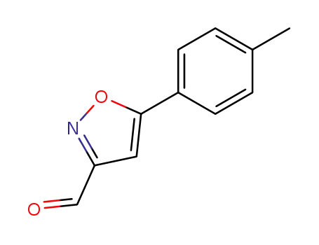 Molecular Structure of 640292-02-0 (5-(4-METHYLPHENYL)ISOXAZOLE-3-CARBOXALD&)