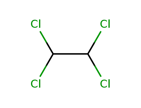 Molecular Structure of 79-34-5 (1,1,2,2-Tetrach loroethane)