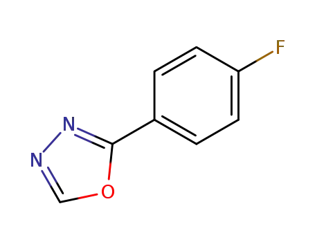 Molecular Structure of 595567-05-8 (1,3,4-Oxadiazole,2-(4-fluorophenyl)-(9CI))