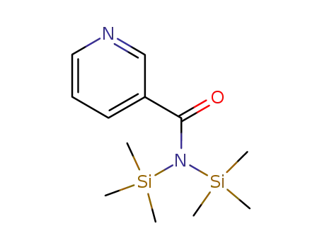 Molecular Structure of 69688-12-6 (N,N-Bis(trimethylsilyl)-3-pyridinecarboxamide)