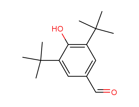 Molecular Structure of 1620-98-0 (3,5-Di-tert-butyl-4-hydroxybenzaldehyde)
