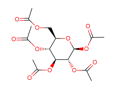 Molecular Structure of 604-69-3 (beta-D-Glucose pentaacetate)