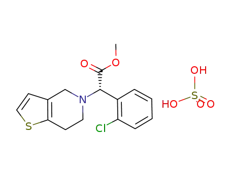 Molecular Structure of 120202-66-6 (Clopidogrel sulfate)