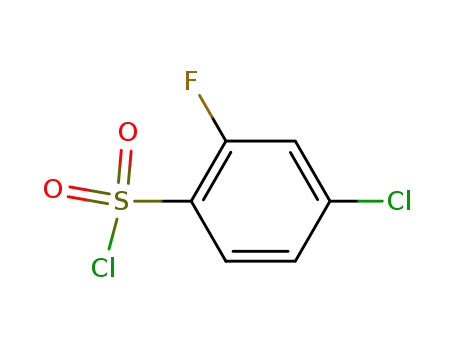 Molecular Structure of 141337-26-0 (4-CHLORO-2-FLUOROBENZENESULFONYL CHLORIDE)
