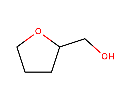 97-99-4,Tetrahydrofurfuryl alcohol,Furfurylalcohol, tetrahydro- (8CI);(Tetrahydrofuran-2-yl)methanol;2-(Hydroxymethyl)tetrahydrofuran;NSC 15434;QO THFA;Rac-(Tetrahydrofuran-2-yl)methanol;THFA;Tetrahydro-2-furancarbinol;Tetrahydro-2-furanylmethanol;Tetrahydrofurfuryl alcohol;