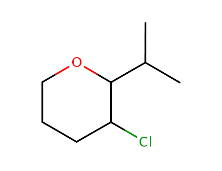 Molecular Structure of 59721-81-2 (2H-Pyran, 3-chlorotetrahydro-2-(1-methylethyl)-)