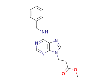 3-(6-benzylamino-purin-9-yl)-propionic acid methyl ester