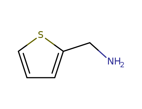 27757-85-3,2-Thiophenemethylamine,2-Thenylamine(6CI,7CI,8CI);(Thiophen-2-ylmethyl)amine;1-(Thien-2-yl)methanamine;1-(Thiophen-2-yl)methanamine;2-Aminomethylthiophene;2-Thienylmethylamine;N-(Thien-2-ylmethyl)amine;Thiophen-2-ylmethanamine;2-Thiophene methylamine;