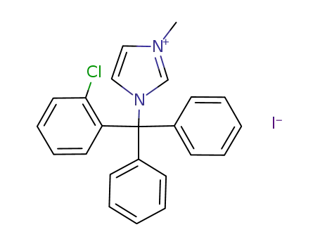3-[(2-chloro-phenyl)-diphenyl-methyl]-1-methyl-3H-imidazol-1-ium; iodide