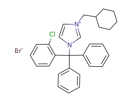 3-[(2-chloro-phenyl)-diphenyl-methyl]-1-cyclohexylmethyl-3H-imidazol-1-ium; bromide