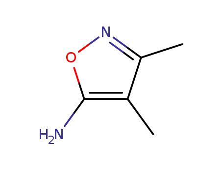 Molecular Structure of 19947-75-2 (3,4-Dimethylisoxazol-5-amine)