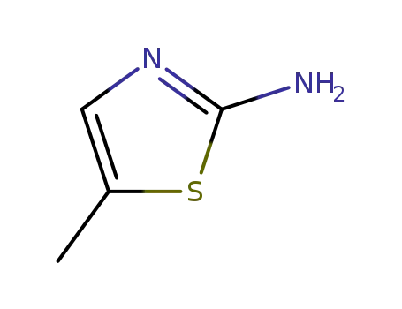 Molecular Structure of 7305-71-7 (2-Amino-5-methylthiazole)