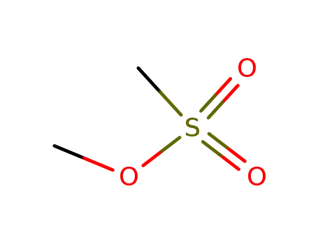 Molecular Structure of 66-27-3 (Methanesulfonic acid,methyl ester)