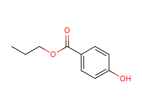 94-13-3,Propylparaben,Propyl p-Hydroxybenzoate (Propylparaben);Propyl Hydroxy Benzoate;Propyl 4-hydroxybenzoate sodium salt;Propyl chemsept;ethyl paraben sodium;Propylparasept;Nipasol;EPA Pesticide Chemical Code 061204;Benzoic acid,4-hydroxy-,esters,propyl ester;Tegosept P;Chemocide pk;Propyl paraben;Propagin;Nipazol;p-Hydroxybenzoic acid propyl ester;Propylparaben (NF);4-Hydroxybenzoic acid, propyl ester, sodium salt;Propylparaben [USAN];Propyl butex;Natrium propyl 4-hydroxybenzoat;p-Hydroxybenzoic propyl ester;Nipagin P;Protaben P;Sodium propylparaben;Propyl parahydroxybenzoate;p-Hydroxypropyl benzoate;4-Hydroxybenzoic acid, propyl ester;Propyl parahydroxybenzoate (JP14);Sodium 4-propoxycarbonylphenoxide;EPA Pesticide Chemical Code 061203;Betacide P;4-Hydroxybenzoic acid propyl ester;Propyl chemosept;Aseptoform P;