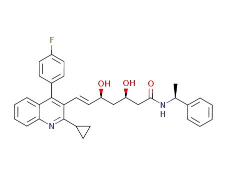 (3R,5S,6E)-7-[2-cyclopropyl-4-(4-fluorophenyl)quinolin-3-yl]-3,5-dihydroxy-[(1S)-1-phenylethyl]hept-6-enamide