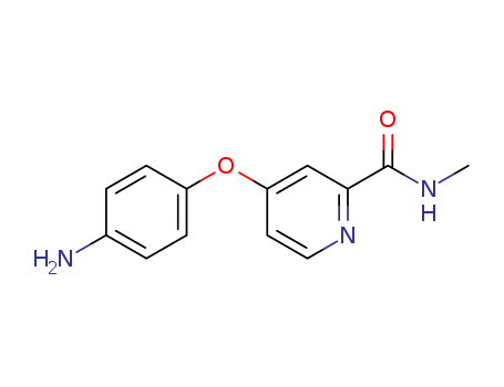 284462-37-9,4-(4-Aminophenoxy)-N-methylpicolinamide,2-Pyridinecarboxamide,4-(4-aminophenoxy)-N-methyl-;4-(4-Aminophenoxy)-N-methyl-2-pyridinecarboxamide;4-[[2-(N-Methylcarbamoyl)-4-pyridyl]oxy]anilin;[4-(4-Aminophenoxy-2-pyridyl)]-2-methylcarboxamide;