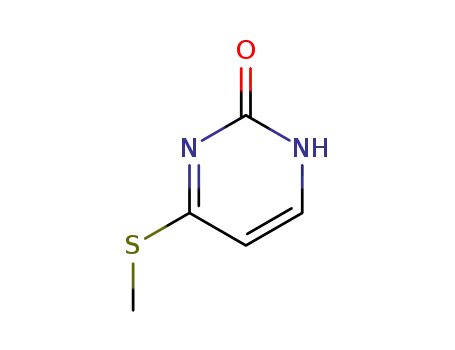 Molecular Structure of 35551-31-6 (2(1H)-Pyrimidinone, 4-(methylthio)- (9CI))