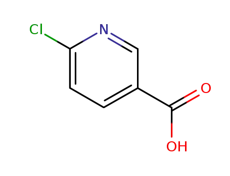 Molecular Structure of 5326-23-8 (6-Chloronicotinic acid)