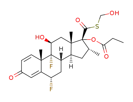 S-hydroxymethyl 6α,9α-difluoro-16α-methyl-3-oxo-11β-hydroxy-17α-propionyloxyandrosta-1,4-diene-17β-carbothioate