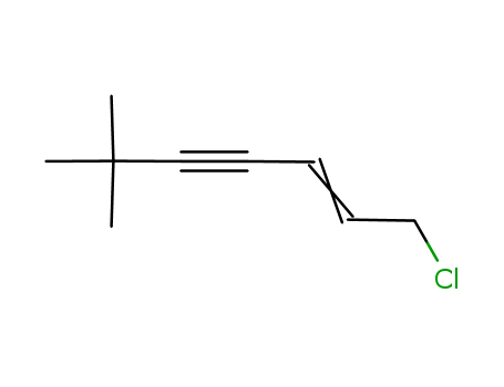 126764-17-8,1-Chloro-6,6-dimethyl-5-hept-2-en-4-ino,1-Chloro-6,6-dimethyl-2-hepten-4-yne;Terbinafine intermediate;1-chloro-6,6-dimethyl-2-heptyene-4-alkyne;1-chloro-6,6-dimethyl-2-hepten-4-yn;1-chloro-6,6-dimethyl-2-ene-4-yene-heptane;trans-1-chloro-6,6-dimethyl-2-heptene-4-yne;2-hepten-4-yne, 1-chloro-6,6-dimethyl-, (2e)-;