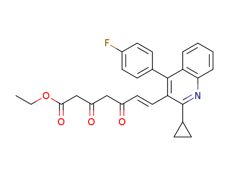 6-Heptenoic acid, 7-[2-cyclopropyl-4-(4-fluorophenyl)-3-quinolinyl]-3,5-dioxo-, ethyl ester, (6E)-