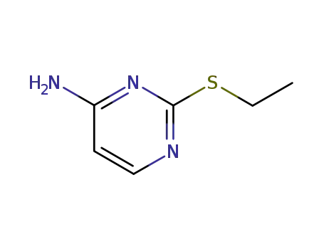 Molecular Structure of 54308-63-3 (2-Ethylthio-4-pyrimidinamine)