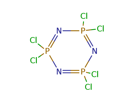 940-71-6,Phosphonitrilic chloride trimer,1,3,5,2,4,6-Triazatriphosphorine,2,2,4,4,6,6-hexachloro-2,2,4,4,6,6-hexahydro- (8CI,9CI);Phosphonitrilechloride, trimer (6CI);2,2,4,4,6,6-Hexachloro-2,2,4,4,6,6-hexahydro-1,3,5,2,4,6-triazatriphosphorine;2,2,4,4,6,6-Hexachlorocyclotriphosphazatriene;2,2,4,4,6,6-Hexachlorocyclotriphosphazene;Cyclophosphazene dichloride trimer;Hexachlorocyclotriphosphazene;Dichlorophosphazene cyclic trimer;Dichlorophosphazene trimer;Hexachloro-1,3,5,2,4,6-triazatriphosphorine;Hexachlorocyclophosphazatriene;2l5,4l5,6l5-1,3,5,2,4,6-Triazatriphosphorine, 2,2,4,4,6,6-hexachloro-;Hexachlorotriphosphazene;Hexachlorotriphosphonitrile;NSC 209799;NSC 2667;Phosnic 390;Phosphonitrilechloride, cyclic trimer;Triphosphonitrilic chloride;