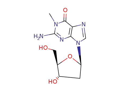 Molecular Structure of 5132-79-6 (N1-METHYL-2'-DEOXYGUANOSINE)